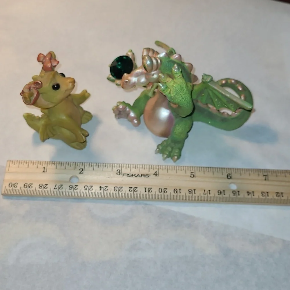 Mood Dragon Lucky and 1995 Flambro Drangon Bundle